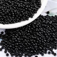 MIYUKI Round Rocailles Beads - 8/0 - Black