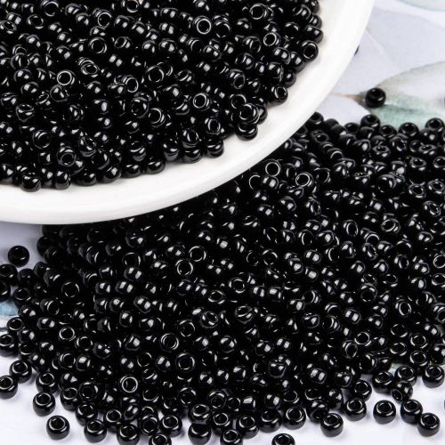 MIYUKI Round Rocailles Beads - 8/0 - Black