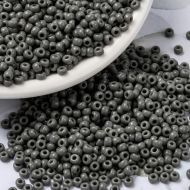 MIYUKI Round Rocailles Beads - 8/0 - Opaque Falcon Gray