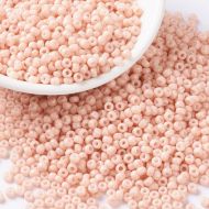 MIYUKI Round Rocailles Beads - 8/0 - Dyed Opaque Salmon