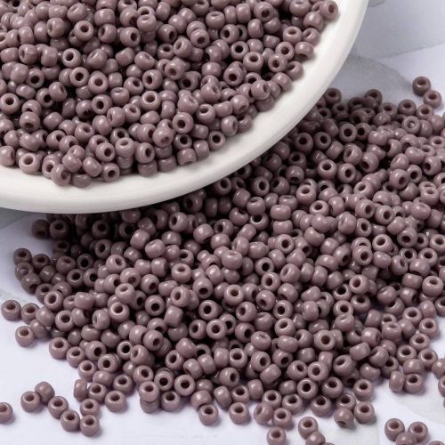 MIYUKI Round Rocailles Beads - 8/0 - Opaque Mauve