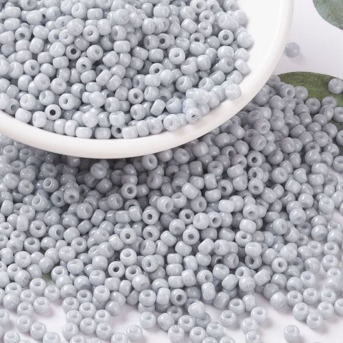 MIYUKI Round Rocailles Beads - 8/0 - Opaque Ghost Gray