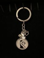 Keychain - Cat Lover Glass Cabochon - Style A